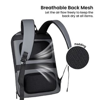 15.6" SLIM Expandable Laptop Backpack 05